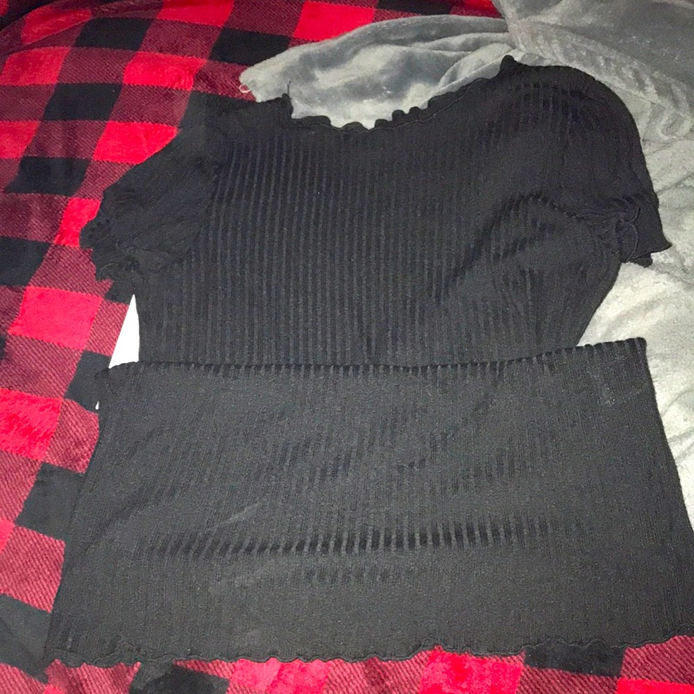 Dress black size M a little see through fits your body figure
